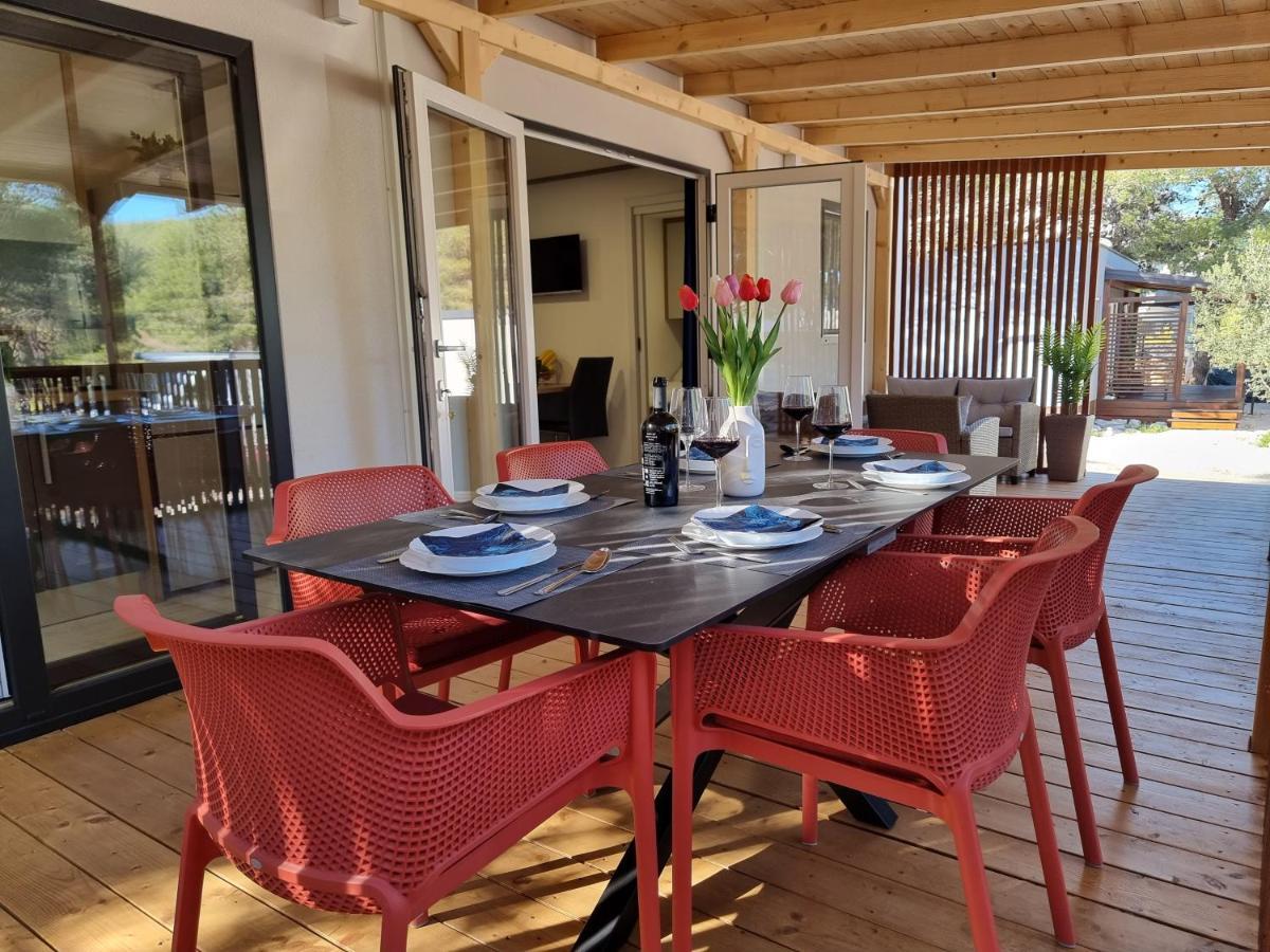Premium Mobile Home Sun & Joy - Oaza Mira Camping Drage Exteriör bild